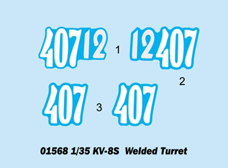 Trumpeter 01568 KV-8S Welded Turret 1/35 – zdjęcie 5