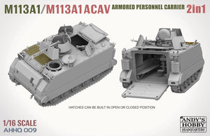 Andy&amp;#39;s Hobby Headquarters AHHQ-009 M113A1 / M113A1 ACAV 2 in 1 Kit 1/16 – image 2