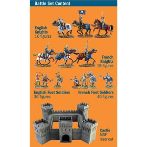 Italeri 6185 Castle under Siege - 100 years War 1337/1453 Battle Set 1/72 – immagine 2