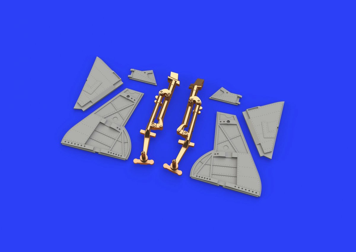 Eduard 648446 Tempest Mk. V undercarriage legs BRONZE 1/48 EDUARD – Bild 3