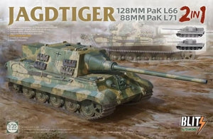 Takom 8008 Jagdtiger 128 mm Pak L66 &amp;amp; 88 mm Pak L71 2 en 1 1/35
