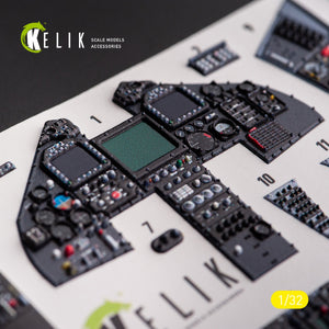 KELIK K32027 F-117A - Type 1 interior 3D decals for Trumpeter kit 1/32 – immagine 4