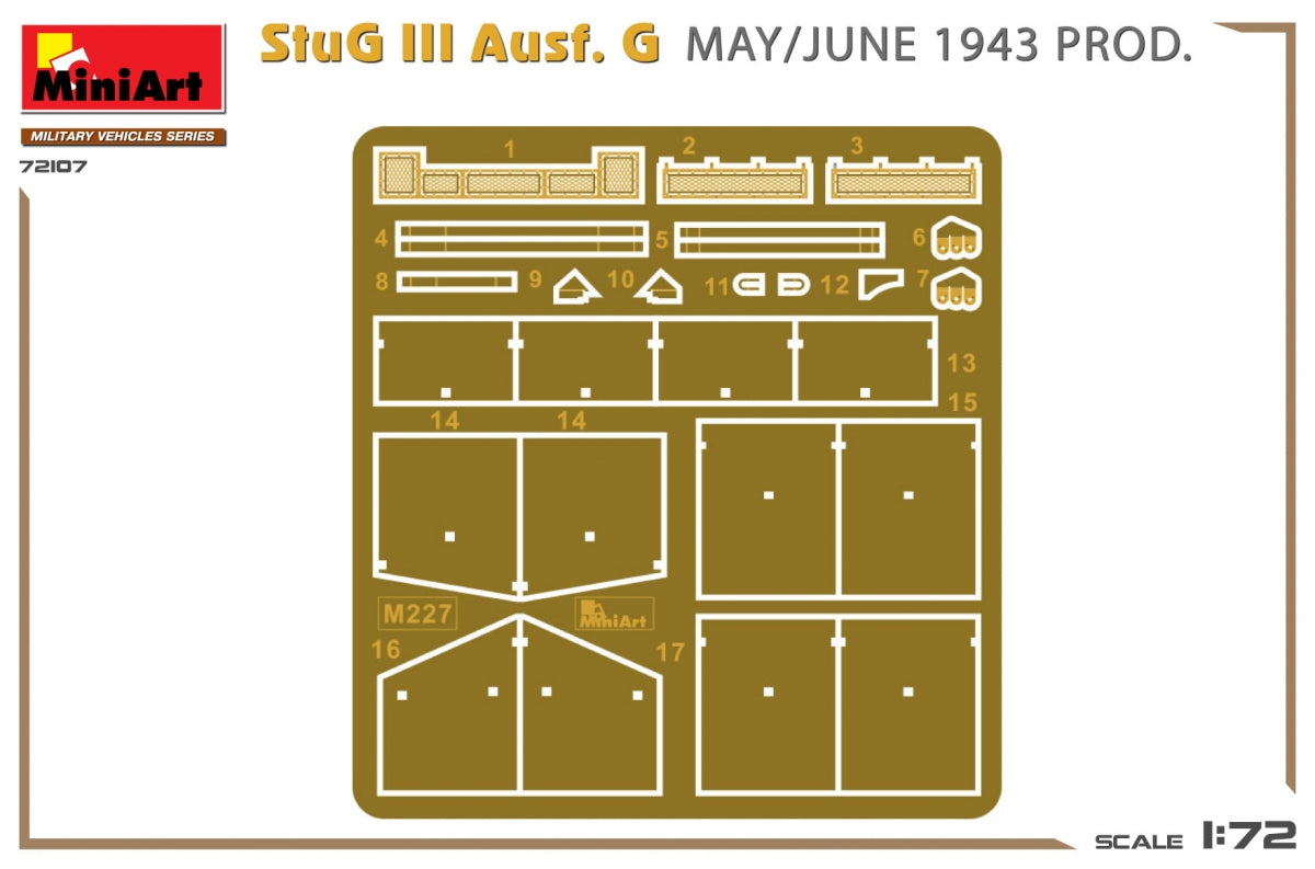MiniArt 72107 StuG III Ausf. G MAY/JUNE 1943 PROD. 1/72 – zdjęcie 3