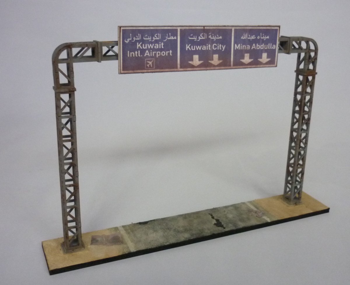 RT-Diorama 35580 Pont autoroutier pour panneaux n° 1 1/35 – image 3