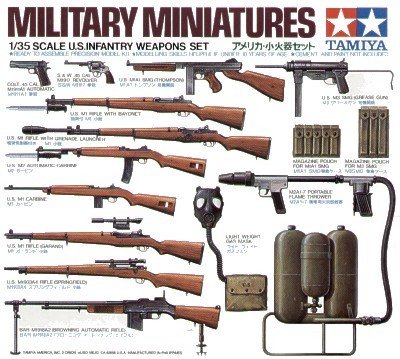 Tamiya 35121 Ensemble d'armes d'infanterie américaine (1/35)