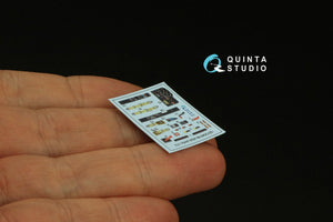Quinta Studio QD72049 Me-262A 3D-Printed &amp;amp; coloured Interior on decal paper (Airfix) 1/72 – Bild 5