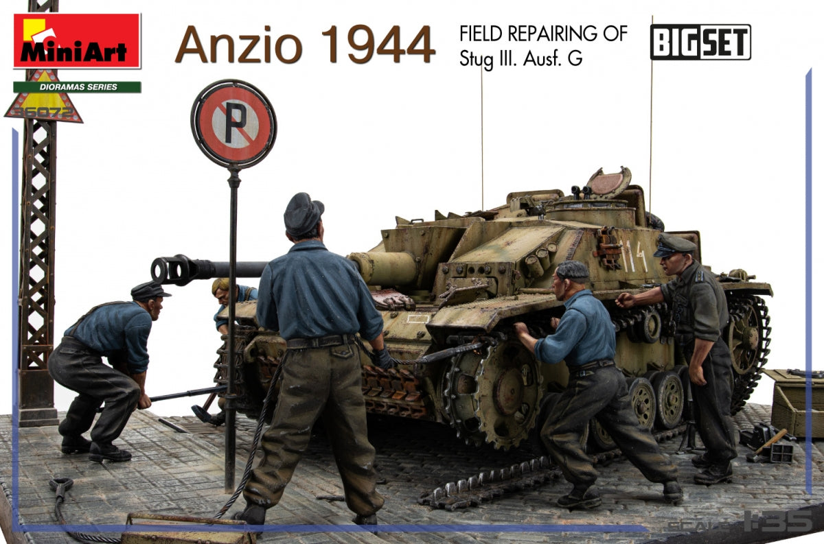 MiniArt 36072 Anzio 1944. Field Repairing of Stug III. Ausf. G. BIG SET 1/35 – zdjęcie 7