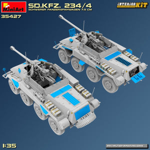MiniArt 35427 Sd.Kfz. 234/4 SCHWERER PANZERSPÄHWAGEN 7,5 cm. INTERIOR KIT 1/35 – Bild 15