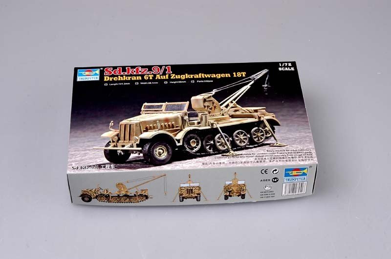 Trumpeter 07251 Drehkran 6t auf Zugkraftwagen 18t (Sd.kfz.9/1) 1/72 – zdjęcie 2