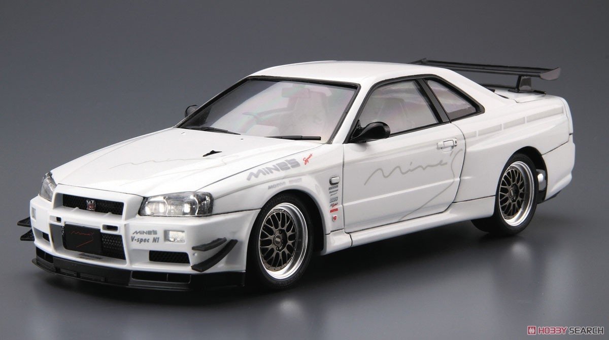 Aoshima 05986 Nissan Skyline GT-R R34 BNR3 1/24  – image 2