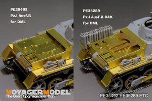 Voyager Model PE35289 WWII German Pz.Kpfw.I Ausf. B DAK version basic (For DRAGON 6207) 1/35 – zdjęcie 4