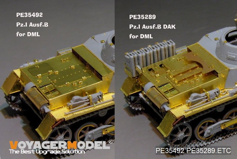 Voyager Model PE35289 WWII German Pz.Kpfw.I Ausf. B DAK version basic (For DRAGON 6207) 1/35 – zdjęcie 4