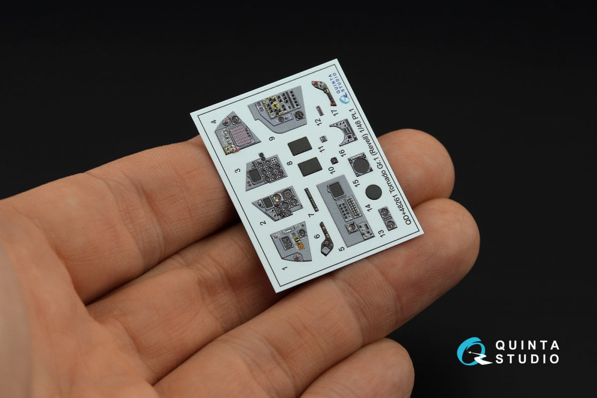 Quinta Studio QDS+48261 Tornado GR.1 3D-Printed coloured Interior on decal paper (Revell) (small version) (with 3D-printed resin parts) 1/48 – zdjęcie 7