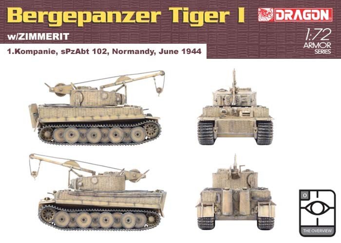 Dragon 7210 Demolition Tiger w/Zimmerit 1/72 – zdjęcie 2