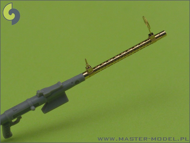 Master AM-32-013 Mitrailleuse d&amp;#39;avion allemande MG 15 - canons tournés et viseurs photogravés (2 pièces) (1/32)  – image 2