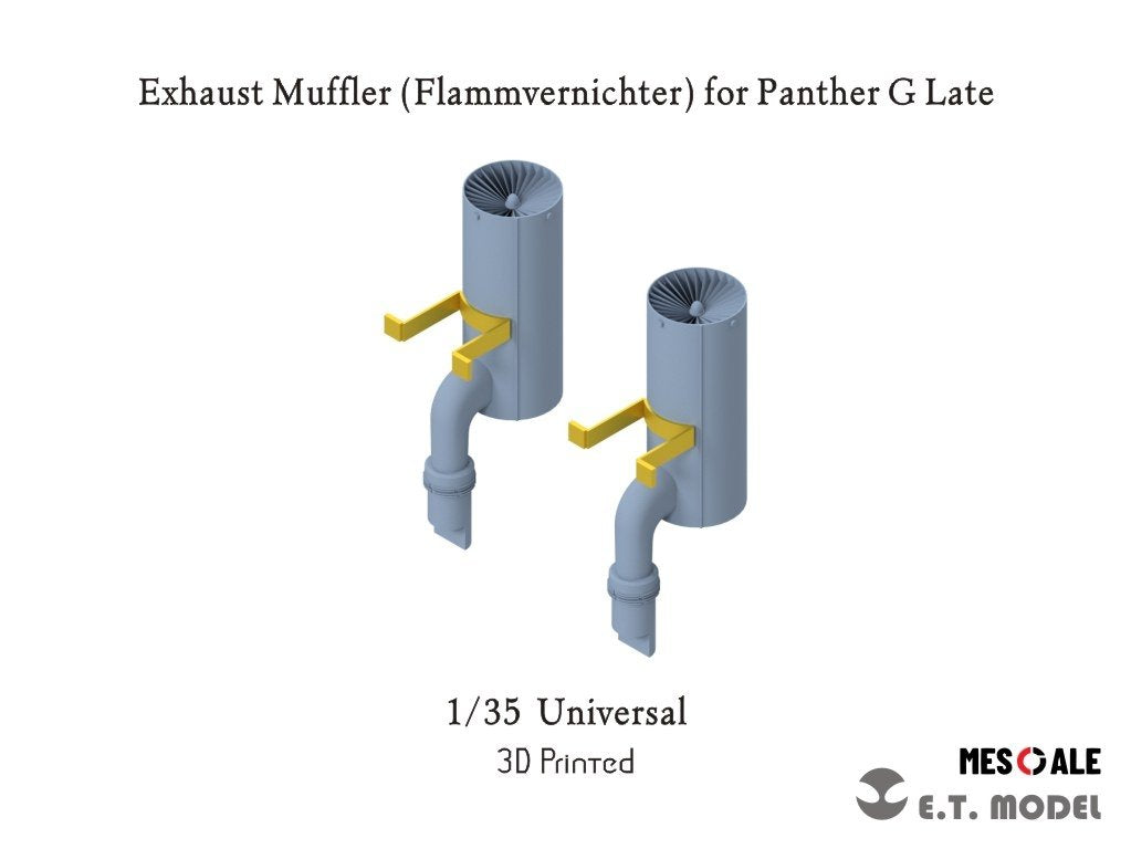 ET Model P35-233 Exhaust Muffler (Flammvernichter) for Panther G Late 1/35