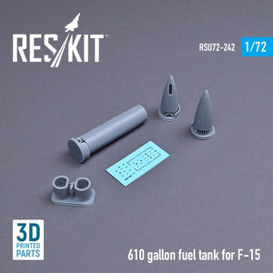 Réservoir de carburant RESKIT RSU72-0242 de 610 gallons pour F-15 (1 pièce) (imprimé en 3D) 1/72 – image 2