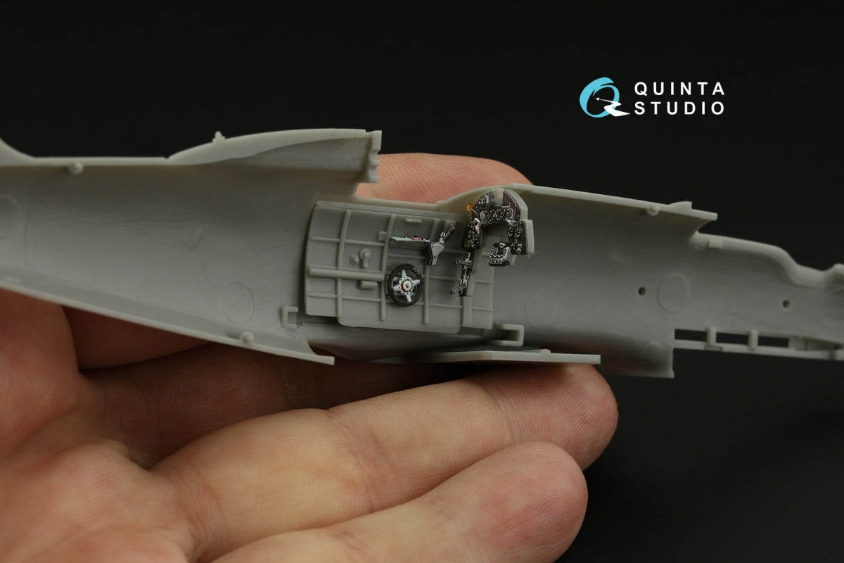 Quinta Studio QDS-48389 Macchi C.202 Folgore Early 3D-Printed &amp;amp; coloured Interior on decal paper (Hasegawa/Eduard) (Small version) 1/48 – immagine 4