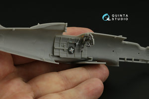 Quinta Studio QDS-48389 Macchi C.202 Folgore Early 3D-Printed &amp;amp; coloured Interior on decal paper (Hasegawa/Eduard) (Small version) 1/48 – immagine 4