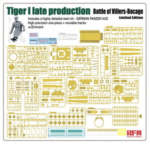 Rye Field Model 5101 Tiger I Late Production Battle of Villers-Bocage Limited Edition 1/35 – zdjęcie 5