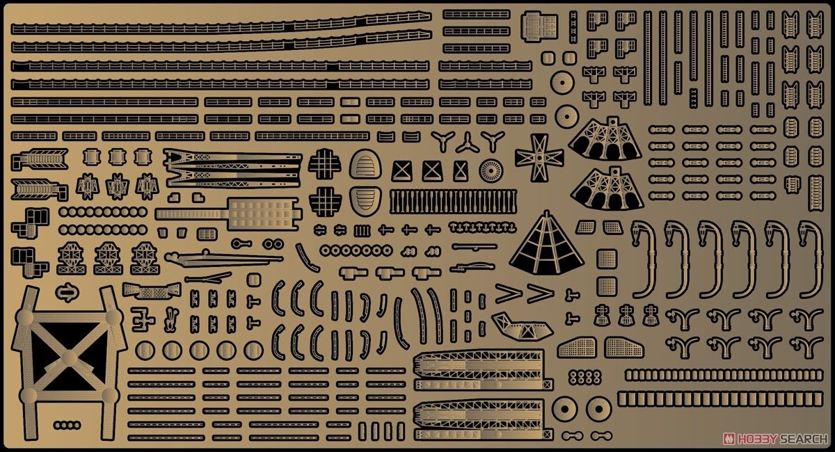 Fujimi 433172 TOKU-99 EX-1 Photo-Etched Parts for IJN Heavy Cruiser Ibuki 1/700 – zdjęcie 3