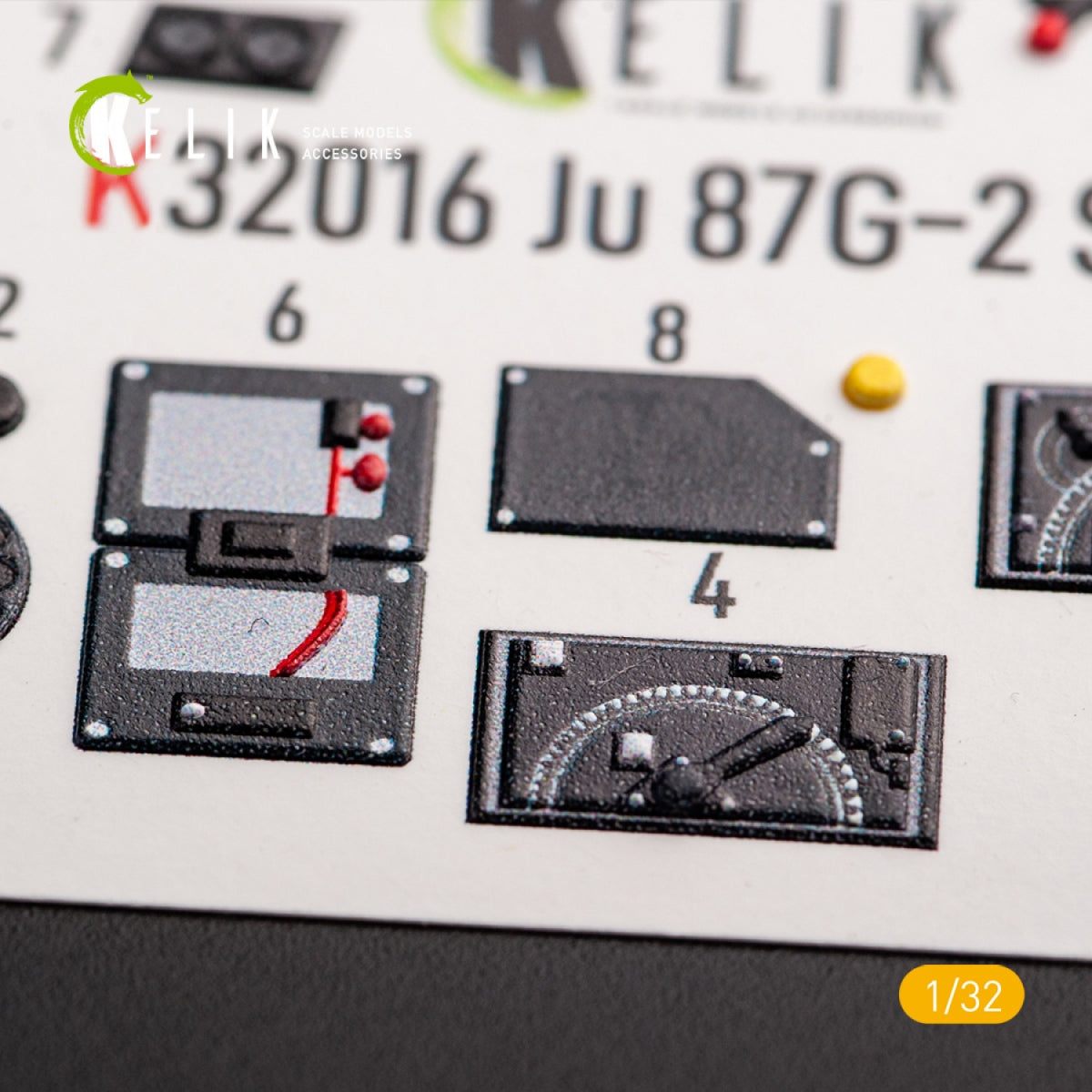 KELIK K32016 JUNKERS JU 87 D/G STUKA - INTERIOR 3D DECAL FOR TRUMPETER KIT 1/32 – immagine 6