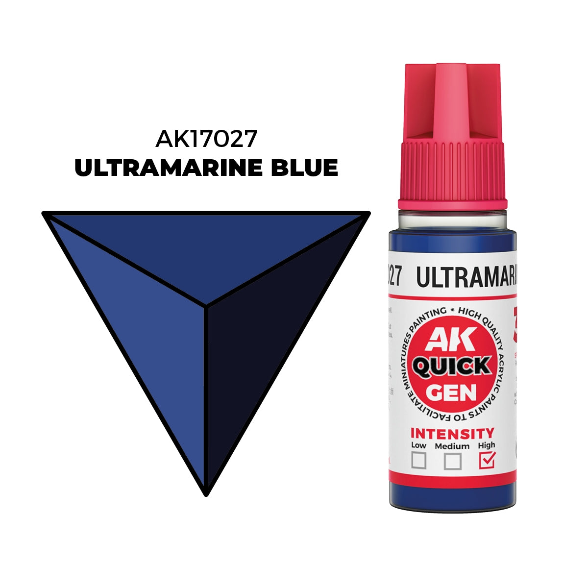 AK Interactive AK17027 ULTRAMARINE BLUE – QUICK GEN COLOR 18ml