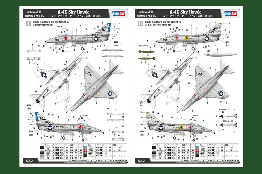 Hobby Boss 87254 A-4E Sky Hawk 1/72 – Bild 3