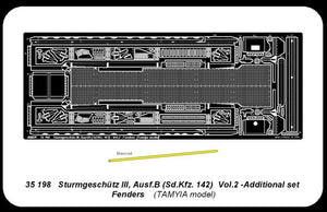 Aber 35198 German anti-tank self proppeled gun Sturmgeschütz III, Ausf.B (Sd.Kfz. 142) - vol. 2 - additional set - fenders 1/35 – Bild 4