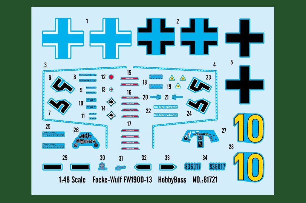 Hobby Boss 81721 Focke-Wulf FW190D-13 – immagine 4