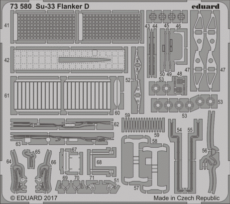 Eduard 73580 Su-33 Flanker D ZVEZDA 1/72 – immagine 2