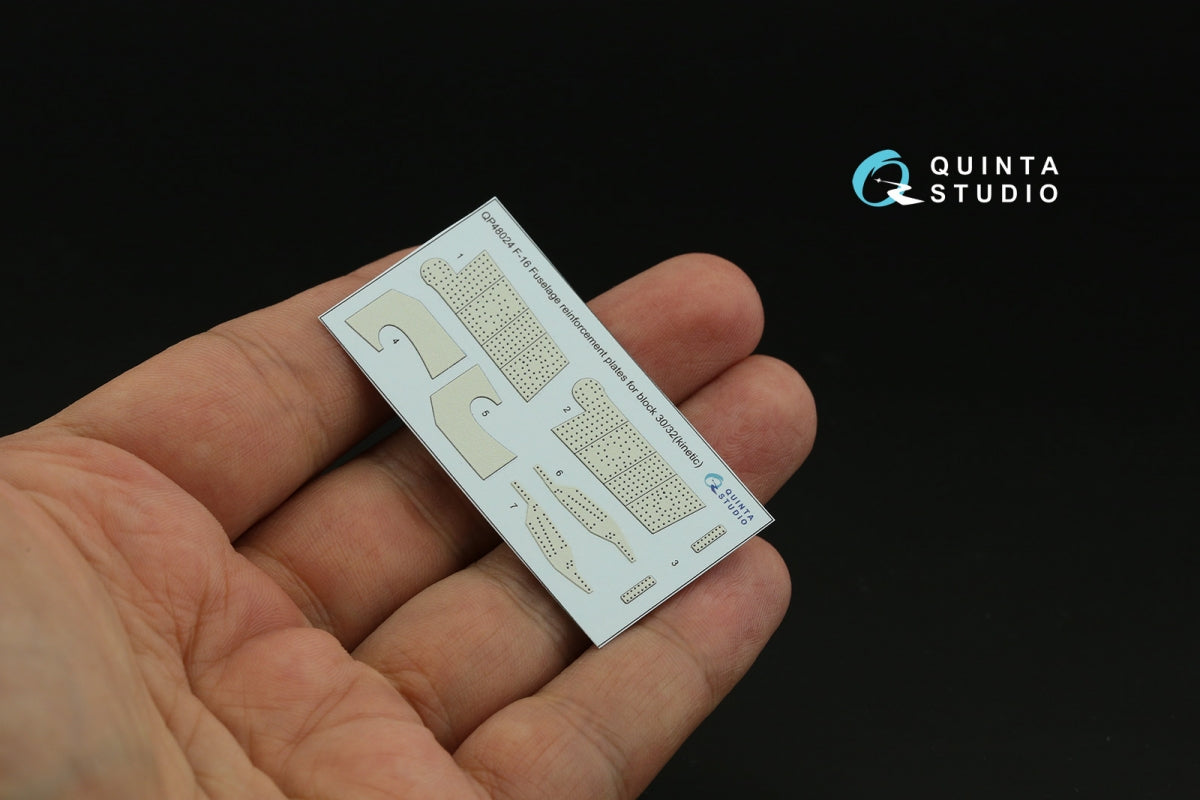 Quinta Studio QP48024 F-16 block 30/32 reinforcement plates (Kinetic 2008 tool) 1/48 – Bild 3