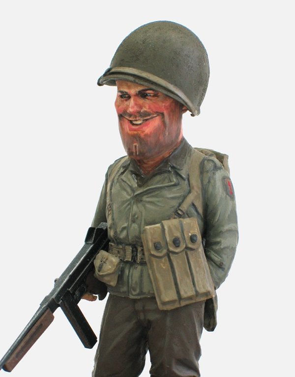 FineMolds FT2 W.W.II U.S. Infantry Man &amp;amp; Thompson M1A1 1/12 – immagine 4
