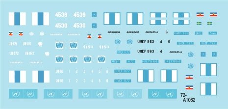 Star Decals 72-A1062 Peacekeepers in the Middle East # 1. UNEF in Suez, Sinai and Gaza. 1/72 – immagine 2