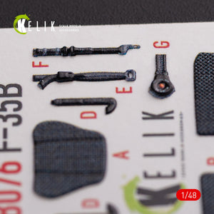 KELIK K48076 F-35B interior 3D decals for Tamiya kit 1/48 – immagine 6