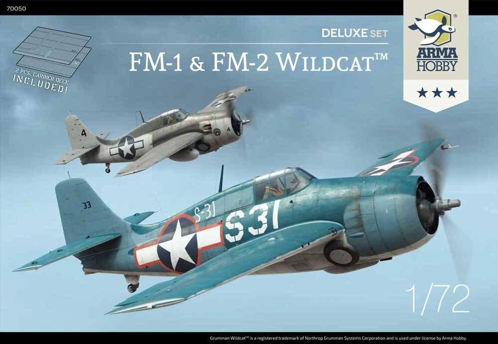 Arma Hobby 70050 FM-1 & FM-2 Wildcat Deluxe Set 1/72