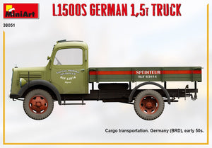 MiniArt 38051 L1500S GERMAN 1,5T TRUCK 1/35 – immagine 2