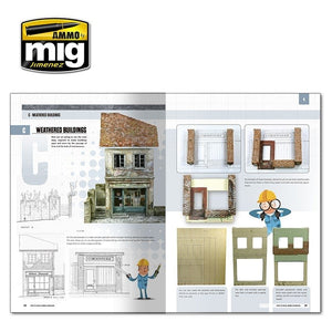 AMMO de Mig Jimenez 6215 ÉCOLE DE MODÉLISME : DIORAMAS URBAINS (Anglais) – image 3