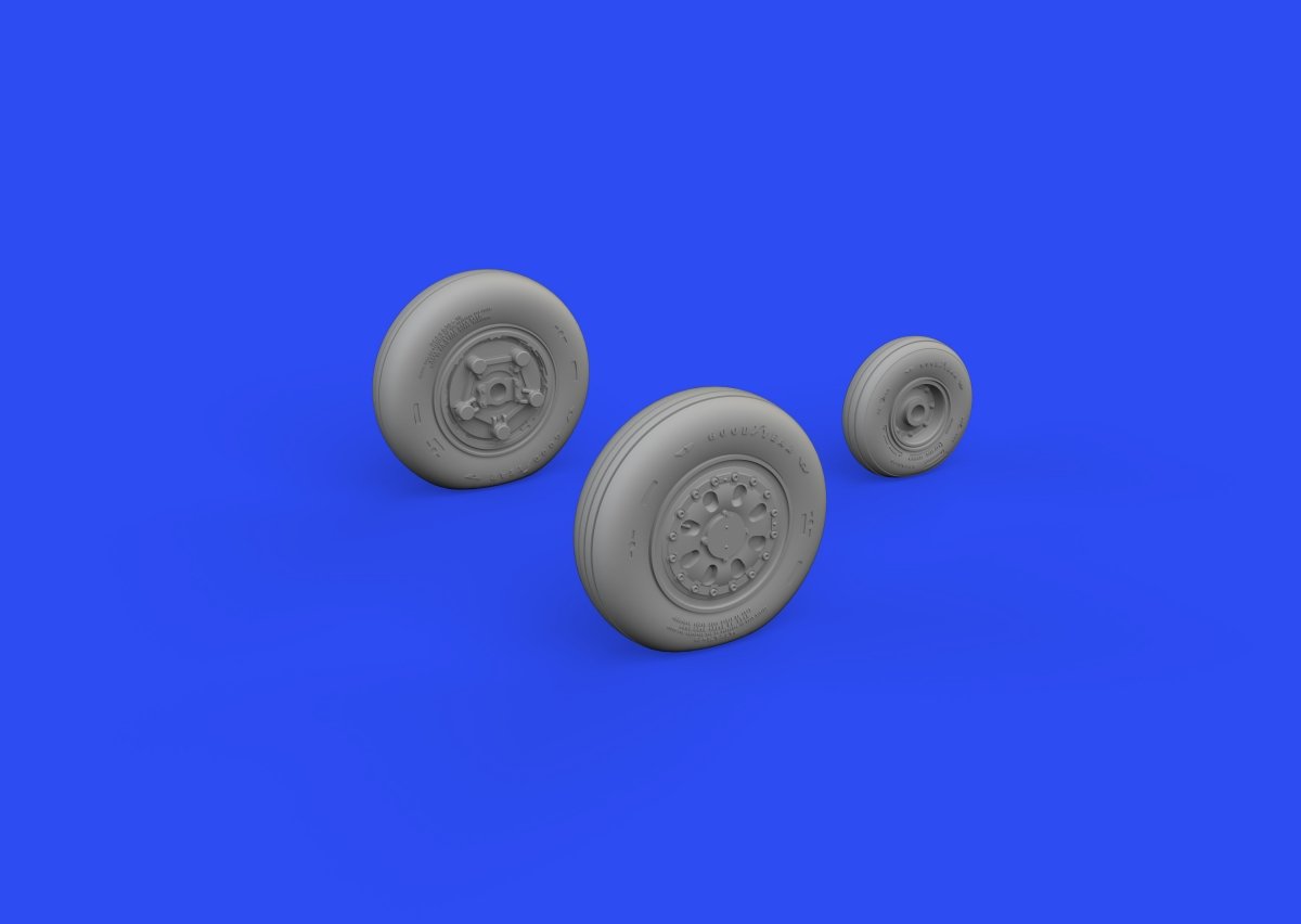 Eduard 648744 F-15C/D/J/N wheels GREAT WALL HOBBY 1/48 – immagine 3