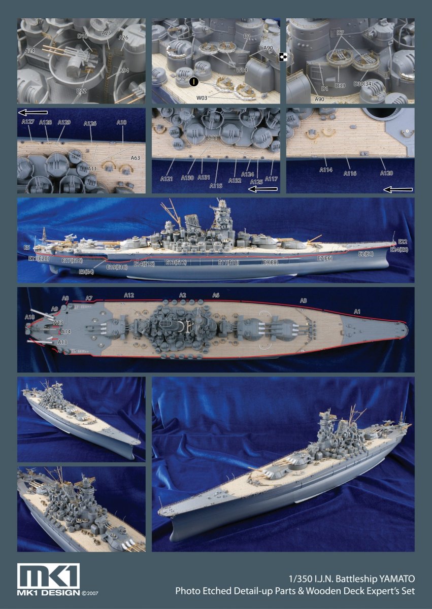 MK1 Design MD-35024 New Yamato Super Detail 1/350 – Bild 12