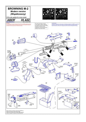 Aber 35A001 Browning M2 (IIWŚ) 1/35 – immagine 4