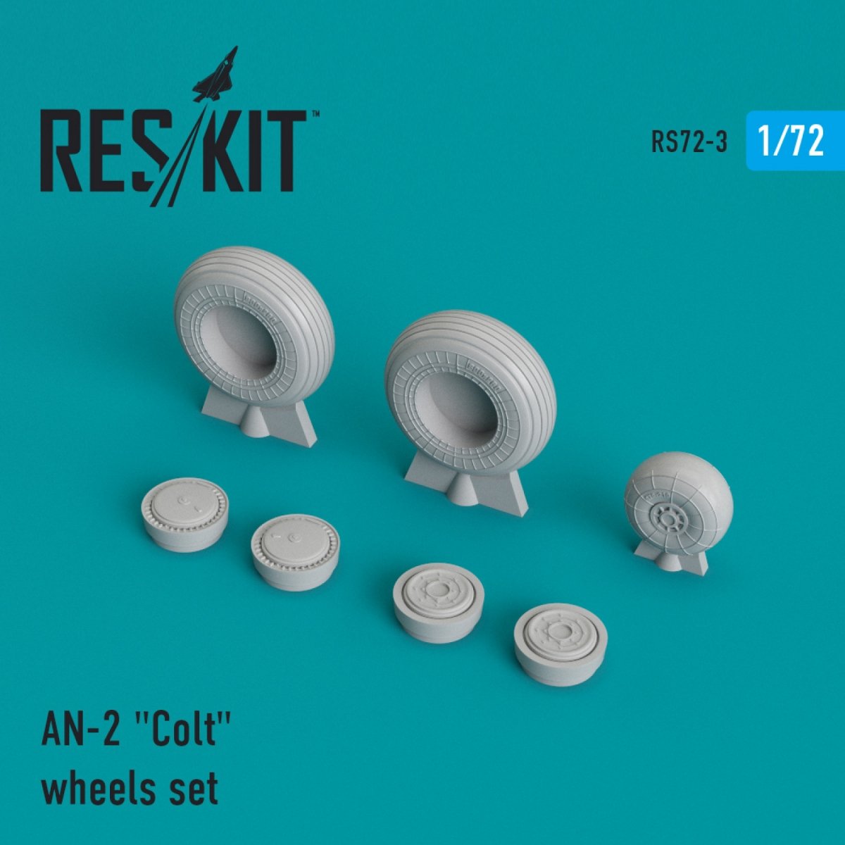 RESKIT RS72-0003 AN-2 "COLT" WHEELS SET 1/72