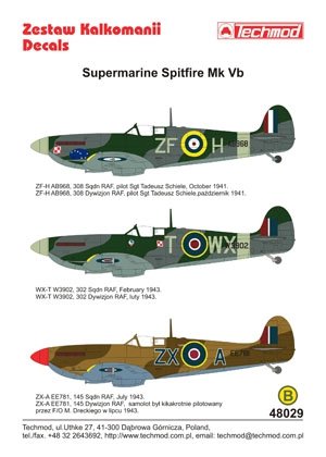 Techmod 48029 - Supermarine Spitfire Mk VB 1/48 – immagine 2