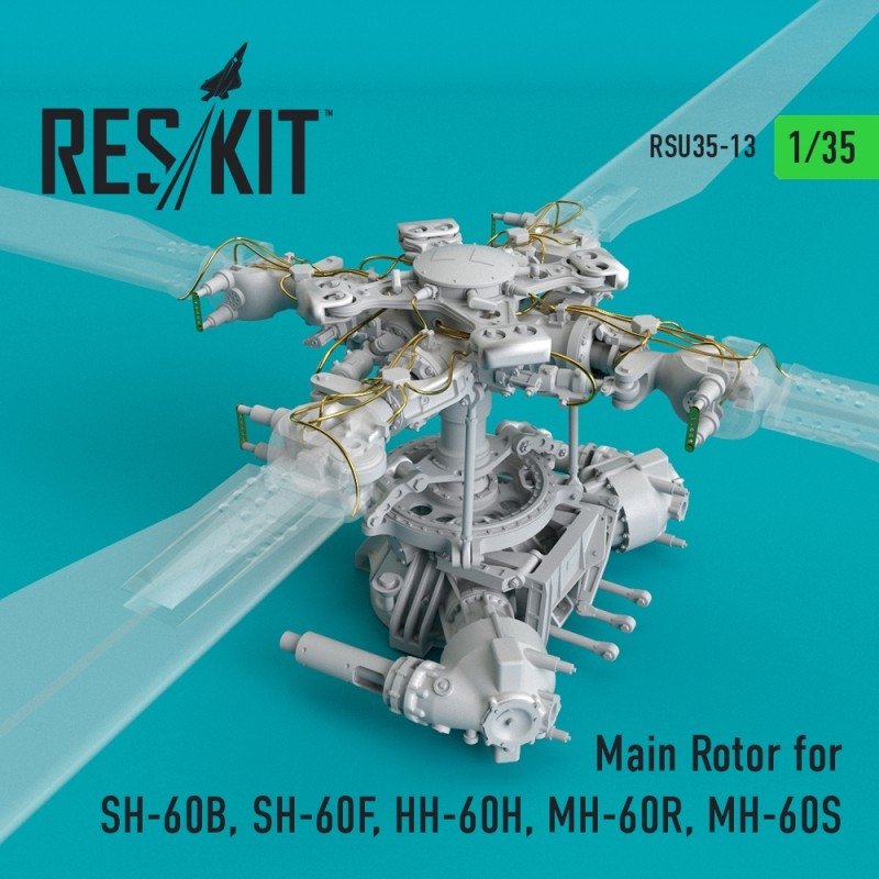 RESKIT RSU35-0013 Main Rotor for SH-60B, SH-60F, HH-60H, MH-60R, MH-60S 1/35 – immagine 2