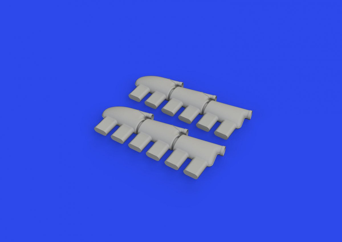 Eduard 632188 Hurricane Mk. II exhaust rounded PRINT REVELL 1/32 – immagine 4