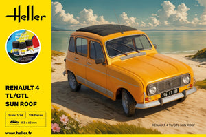Heller 58704 Renault 4 TL/GTL Sun Roof - Starter Kit 1/24 – immagine 2