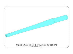 Aber 35L-339 Lufa 130mm B-13 do radzieckiego działa samobieżnego SU-100Y / 130mm Soviet B-13 barrel for SU-100Y SPG 1/35 – zdjęcie 2