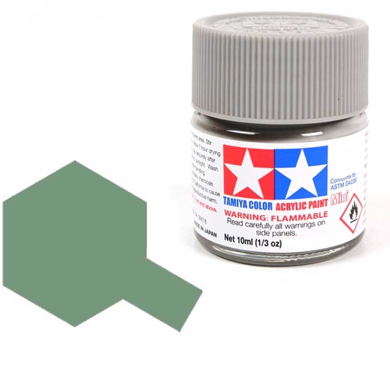 Peinture acrylique Tamiya XF71 Vert Cockpit (IJN) (81771) 10 ml