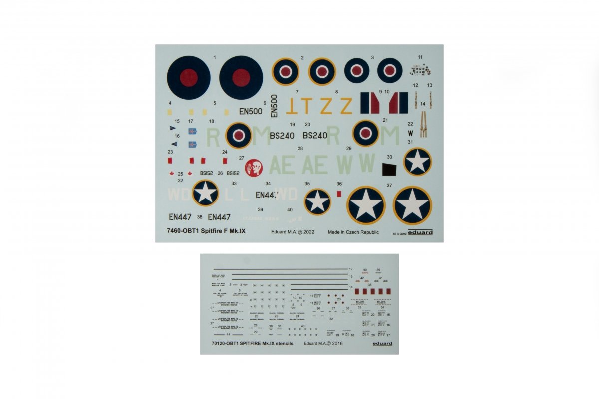 Eduard 7460 Spitfire F Mk. IX 1/72 – imagen 4