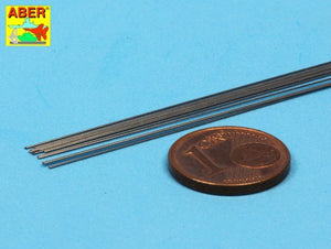Aber SR03 Steel round rods 0,3mm length 250mm x12 pcs – immagine 3